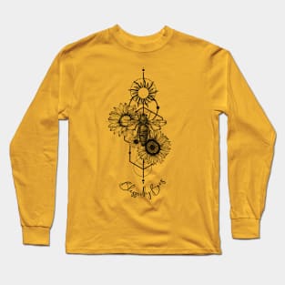 Bee and Sunflower Long Sleeve T-Shirt